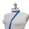 2 Yards Royal Blue Sequin Ric Rac Trim – Non-Stretch Decorative Trimming for Waistbands, Headbands & Costumes
